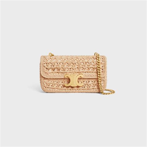 celine claude bag raffia